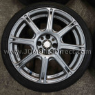 JDM WORK Emotion XC8 17" 4x100 Wheel and Tire Set 